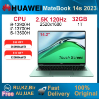 2023 HUAWEI MateBook 14s Laptop i5-13500H/i7-13700H/i7-13900H 16GB/32GB 512GB Netbook 14.2-inch 2.5K 120Hz TouchScreen SSD WiFi6