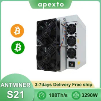 Bitmain Antminer S21 188TH/s 3290W BTC Bitcoin Miner Asic Miner include PSU