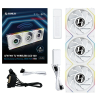米特3C數位–LIANLI 聯力 TL WIRELESS 120 無線積木風扇 反向三顆裝 含控制器 黑色/白色