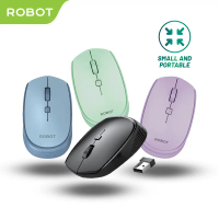 Mouse Wireless  Computer ROBOT M205 2.4G 1600DPI Receiver USB untuk PC Laptop Garansi 1 Tahun [BISA 