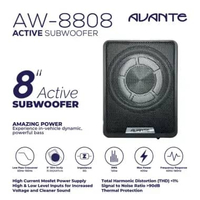 Avante Subwoofer | Car Audio AW-8808 8" Active Subwoofer