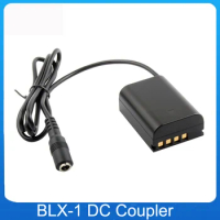 New DC 5.5*2.1 Female to BLX1 Dummy Battery BLX-1 for Olympus OM-1 OM1 Micro Single Camera