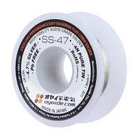 5m Japan Oyaide Hi-End One Roll 4.7%Ag Silver Solder SS-47 1.0MM Japan Orginal Solder Wire Soldering Welding Wire For DIY HiFi