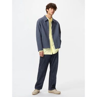 Uniqlo Zip Up Blouson Jaket pria 67 BLUE M
