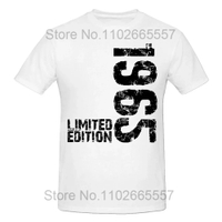 Vintage 1965 59 tahun T Shirt lelaki kapas lengan pendek Streetwear T-Shirt Camiseta pakaian lucu ba