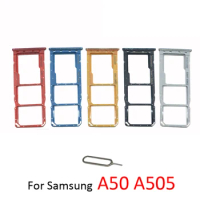 SIM Card Tray Holder For Samsung Galaxy A50 A505F A505FM A505FN Original Phone New Micro SD Card Slot Adapter Repair Parts