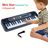 37 Keys Mini Music Toy Kids Electronic Organ Musical Children Keyboard Piano Electronic Digital Piano Toys with Microphone