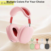 For AirPods Max Headphone liquid Silicone Soft Protective Case Soft comfortable Washable for Airpods Max Earphone Accessories