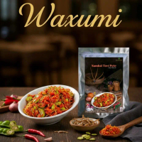 Waxumi - Sambal Teri Pete / Teri Pete / Teri Medan  Pete / Makanan Instan / Kemasan Premium Aluminiu