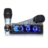 Bluetooth Power Amplifier 24V Bus Car Karaoke Machine Wireless Playback with Microphone SE-2039