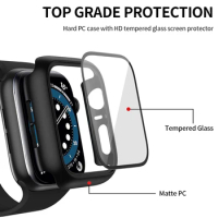 2Pcs Watch for Apple Watch Case 44mm 40mm 42mm 38mm 41mm 45mm Bumper Protector Cover Screen for iWatch Series 7 SE 6 5 4 3 2 1