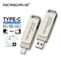 Pen Drive Type-C 128GB USB 3.0 Flash Drives 64GB 256GB USB Memory Stick 64/128/256gb Key for Android PC/Car/TV USB-C Disk