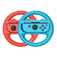 2Pcs Left Right Game Steering Wheel Controller Handle Holder Grip JoyCon Controller Gamepad For Nintendo Switch OLED Accessories