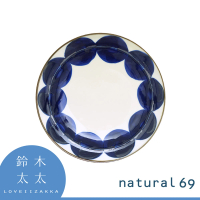 【Natural69】波佐見燒 焦吳須6吋圓盤-丸紋(鈴木太太公司貨)