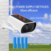 3G 4G SIM Card IP Camera 1080P HD Bullet Solar Panel CCTV Video Surveillance Outdoor Wireless Battery Security Protection