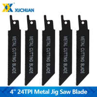 Jig Saw Blade 4 inch 24TPI Carbide Reciprocating Saw Blade Fast Cutting Tool For Metal, Plastics, Aluminum