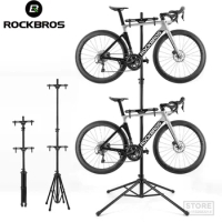 ROCKBROS Aluminum Alloy Bike Work Stand Storage Display Bicycle Repair Tools Adjustable Fold Professional Accessory