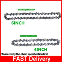 4 Inch 6 Inch Mini Steel Chainsaw Chains Electric Mini Electric Chainsaw Chain Guide Chainsaws Accessory Chains Replacement