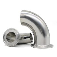 19mm-102mm Pipe OD Butt Weld 1.5"4"Tri Clamp SS304316L Stainless Steel 90 Degree Elbow Sanitary Pipe Fitting Home Brew Beer Wine