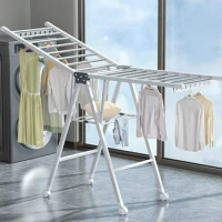 Foldable drying clothing rack floor-to-ceiling bedroom balcony household baby outdoor drying quilt hangers for clothes