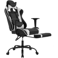 Ergonomic Office, PC Gaming Chair Cheap Desk Chair Executive PU Leather Computer Chair Lumbar Support