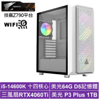 技嘉Z790平台[帝國刺客]i5-14600K/RTX 4060TI/64G/1TB_SSD