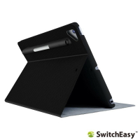 強強滾p-SwitchEasy iPad 9.7＂ Folio 皮套 含可折式 筆夾套 黑色 2018 ipad