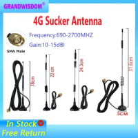 GWS 4G LTE sucker Antenna 10-15dbi Aerial 698-960 1700-2700Mhz 3Meters cable SMA for huawei router wireless modem router