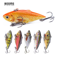Booms Fishing VIB Fishing Lure Artificial Bait Quality Simulation Lures Hook Hard Bait Bass Carp Fishing Accessories