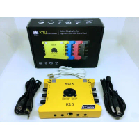 Soundcard Livestream XOX K10 10th phiên bản Tiếng Anh, Sound card thu âm K10