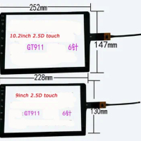 New 9 inch 229*130mm 10.2 " inch 252*147mm touch screen for teyes spro Junsun V1 Android 9.0 Car Radio Multimedia Player