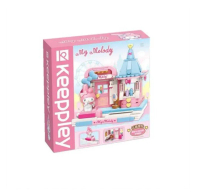 Keeppley Sanrio Street Scene Series My Melody Sweet Ice Cream House - Mainan Balok Susun Anak