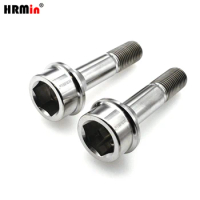 HRMin Gr.5 titanium Conical seat wheel titanium bolt 20pcs M14*1.5*52mm for Ferrari