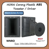 HORN LINE ARRAY DRIVER CORONG TWEETER PLASTIK ABS BAUT 23 x 18 cm ( 230X180 ) WNRO