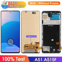 Display Screen for Samsung Galaxy A51 A515F A515F/DS Lcd Display Digital Touch Screen with Frame for Samsung A51 Screen Assembly