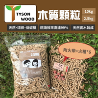 【泰森兄妹】木質顆粒(附火柴+火種)2.5/10kg 木屑 燃料 起火包 低碳 營火 野炊 露營 悠遊戶外