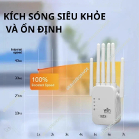 [Hỏa Tốc]Kích wifi 6 râu 5G công suất 1200Mbps 2.4G 300Mbps Mở rộng sóng router phát wifi xuyên tườn