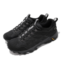 【MERRELL】戶外鞋 Moab FST 2 GTX 男鞋 登山 越野 耐磨 黃金大底 防潑水 黑 灰(ML599533)