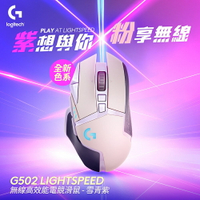 【滿額現折$330 最高回饋3000點】【Logitech 羅技】G502 LIGHTSPEED 無線遊戲滑鼠 紫色【三井3C】