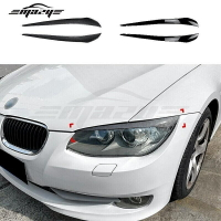 【現貨】適用BMW 3系 E92 E93 LCI 2010-2012前大燈燈眉車貼外飾改裝【尚宜汽配】