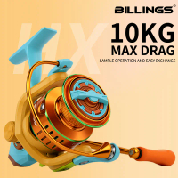 รีลสปินning รุ่น Billings ซีรีส์ HX ขนาด 1000–6000 อัตราทดเกียร์ 5.0:1 แรงบิดสูงสุด 10 กก./22 ปอนด์