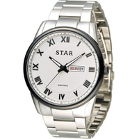 STAR 時代 羅馬戰士石英腕錶 1T1512-211S-W【刷卡回饋 分期0利率】【跨店APP下單最高20%點數回饋】