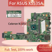 X553SA For ASUS X553SA X553S X553SA F553S A553S Celeron N3050 N3060 Notebook Mainboard REV:2.0 DDR3 Laptop motherboard