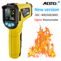 Digital Infrared Thermometer Laser Temperature Meter Pyrometer Hygrometer Color LCD Light Alarm Thermal Imager Thermometers