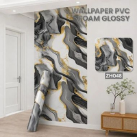 SKY - Best Wallpaper - Wallpaper Dinding Vinyl Marble Roll 1.2 X 2.8 Meter ( Jumbo ) Tebal 1.5 Mm ZH