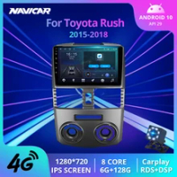 Radio Mobil 2 Din Android 10.0 untuk Toyota Rush RHD 2015-2018 Penerima Stereo Navigasi GPS Radio Otomatis Pemutar Multimedia Mobil IGO