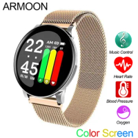 Smart Sport Watch W8 Android IOS Heart Rate Blood Pressure Bracelet Fitness Tracker Men Women Color Music Call Message Smartband