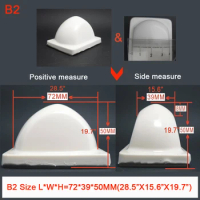 TJ Wholesale B2 pad printing silicone rubber pad Square silicone pad 28.5"X15.6"X19.7"(L*W*H)