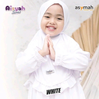 Gamis anak putih terlaris canda renda usia 2_12th/gamis anak perempuan/gamis manasik anak putih