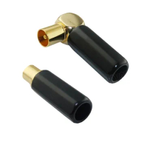 2PC CATV TV Antenna Adapter Cable Connector Coaxial Plug